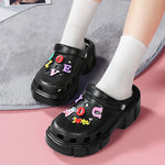 Summer Women Slippers 6cm Platform Sandals Outdoor Clogs Street Beach Slippers Massage Indoor Home Bathroom Slides Flip Flops 43