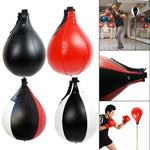 PU Leather Boxing Ball Punch Bag Hanging Mma Training Fitness Pear Shape