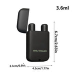 Oil Inhaler Dual-Use Nasal Inhaler For Sinus Relief Congestion And Decongestant Breathe Stick Aromatherapy Inhaler 3.6ml For