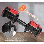 3-in-1 Adjustable Dumbbell Set 40lbs with 12 Weight Increment, Multifuntion Free Weight Set for Home Gym Used