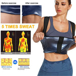 Women Sauna Shaper Vest Thermo Sweat Shapewear Tank Top Slimming Vest Waist Trainer Corset Gym Fitness Hot Workout Zipper Shirt