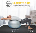 Large Yoga Mat, Extra Thick Workout Mats for Home Gym, 6'x 4'x 8 mm Non Slip Wide Exercise Mat for Pilates