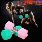 1/2/4PCS 1kg Gym Weight Loss Exercise Women Comprehensive Home Water Dumbbells For Fitness Aquatic Barbell