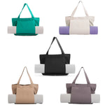Yoga Mat Storage Bag Portable Collapsible Canvas Shoulder Package Outdoor Sports Fitness Pilates Large Capacity Fitness Bags