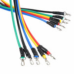 11Pcs/Set Resistance Bands Home Strength Training Pull Rope Yoga Tension band