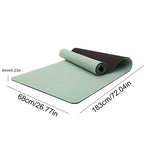 Thick Yoga Mat Fitness Mat Pilates Mat 6/8mm Exercise Yoga Mat Non Slip Pilates Gym Mat Reusable Yoga Cushion For Women Men Kids