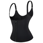 Zip And Hook Adjustable Straps Neoprene Corset Women Sweat Sauna Waist Trainer Vest Body Shapewear