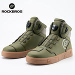 ROCKBROS Bike Shoes Men Women Flat Boots Cycling Motorcycle MTB Road Casual Sports Footwear Hiking Bicycle Sneakers