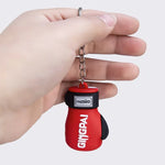 Wholesale Mini Boxing Gloves KeyChain Punching Sandbag Muay Thai Kicking MMA Taekwondo Targets Key Ring Kids Gloves Ornaments
