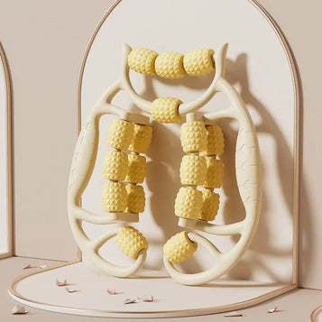 18-Round Leg Slimming Massage Roller – Circular Muscle Stretch Clamp