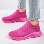 Hot Sale Pink Casual Sneakers Women Men Sock Running Shoes Breathable Women's Sports Sneaker Outdoor Tennis Men Slip-On Footwear
