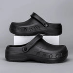Men's Chef Kitchen Shoes for Men EVA Injection Anti-slip Slippers Outsole Comfortable Garden Clogs Waterproof Sandals Size 39-46