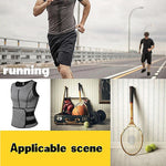 MrifDila Sweating Sauna Vest for Waist Trainer Men's Zipper Neoprene Tank Top Adjustable Sauna Workout Zipper Suit Body Shaper