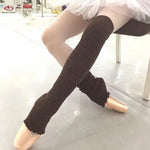 Ballet Apparel Leotard for Wool Silver Ribbed Design Gymnastics Tights Performance Yoga Apparel Socks