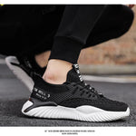 Sneakers Men Lightweight Mesh Breathable Shoes Male Soft Sole Lace-up Walking Shoes Fashion Sports Running Footwear Gym Fitness