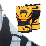 Mma Gloves Sparring Gear Comfortable PU Leather Wear Resistant Martial Arts Bag Gloves Kickboxing Gloves for Men Women Muay Thai