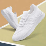 Damyuan Women Running Shoes Lightweight Anti-slip Female Sports Shoes Lace Up Fashion Tennis Footwear Lace Up Training Shoes