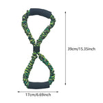 8 Shape Resistance Band Equipment Practical Pilates Home Stretch Chest Fitness