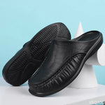 Shoes Men's Slippers EVA Slip on Flats Shoes Walking Men Half Slipper Comfortable Soft Household Sandals Size 40-47 2023