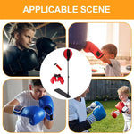 Boxing Bag For Kids Height Adjustable Sports Equipment With Boxing Gloves Sport Toy Boxing Set Standing Boxing Exercise Punch