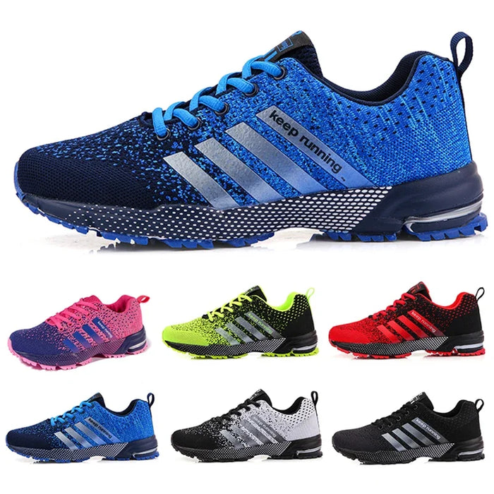 Men Running Shoes Breathable Outdoor Running Sports Shoes Lightweight Sneakers for Women Comfortable Athletic Training Footwear