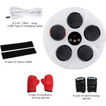 Music Boxing Machine Home Wall Mounted Electronic Boxing Machine, Portable Smart Bluetooth LED Lights Music Boxing Machine, 2 Pa
