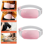 Relief Menstrual Heating Pad Electric Fast Heating Vibration Massage Belt Portable Heating Pads For Women Back Belly Pain