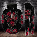 YX Girl Dragon Combo Hoodie + Legging Combo Outfit Yoga Skull Bad Moms Dark 3D Printed Apparel