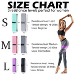 WorthWhile 3PCS Set Elastic Rubber Bands Set for Women Men Fitness Gym Home Resistance Booties Band Hip Circle Expander Workout