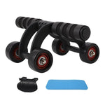 4 Wheel Automatic AbRollers Wheel Anti-Slip Abdominal WheelGym Abdominal Muscles Rebound Belly Wheel For Fitness Accessories