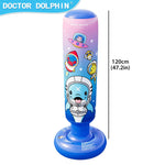 1.2M Inflatable Boxing Standing Bag Boxing Punch Sandbag PVC Boxing Column Training Target Stress Relief for Kid Gift
