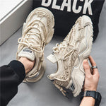 2022 Platform Men Shoes Fashion Clunky Sneakers Men Casual Shoes Breathable Sports Dad Shoes Male Fitness Footwear