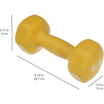 Amazon Basics Neoprene Coated Hexagon Workout Dumbbell Hand Weight Set