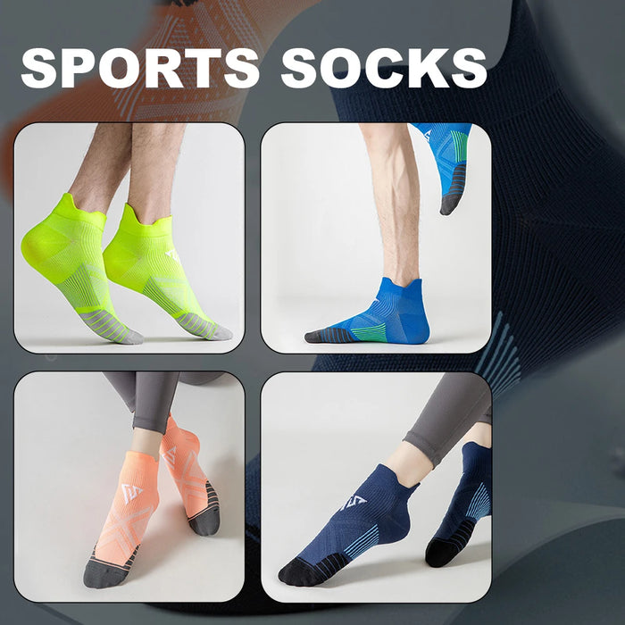WRELS Compression Socks Professional Marathon Quick Dry Socks Elastic Footwear Sports Socks Breathable Running Fitness