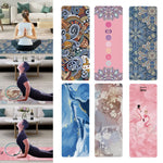 High Density Exercise Mat Suede Yoga Blanket Yoga Mat for Fitness Home Gym