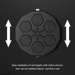 Smart Music Boxing Machine Electronic Wall Target Rechargeable Battery Bluetooth-Compatible for Boxing Agility Reaction Exercise