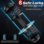 Adjustable Dumbbell,52lb Adjustable Weight Dial Dumbbell with Anti-Slip Handle and Weight Plate for Home Exercise