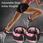 1 Pair Ankle Weights with Adjustable Straps Toning Legs Ankle Weights Running Fitness Wrist Leg Arm Weights Exercise Equipment