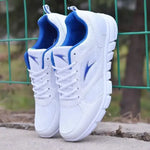 White Sports Woman's Shoes Flat Lady 2024 Sneakers Women Trainers Shoe Ladies Sport Mesh Sneakers Flat Lightweight Soft Footwear
