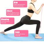 3pcs Yoga Resistance Band Set – Sit-Up Band, 8-Shape Tube & Thigh Trainer
