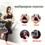 3pcs Yoga Resistance Band Set – Sit-Up Band, 8-Shape Tube & Thigh Trainer