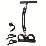 Adjustable EVA Resistance Puller – Sliding Pedal Trainer with Footrest