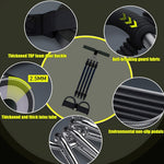 120lbs 4-Tube Pedal Puller – Multifunctional Resistance Band with Handles & Door Latch