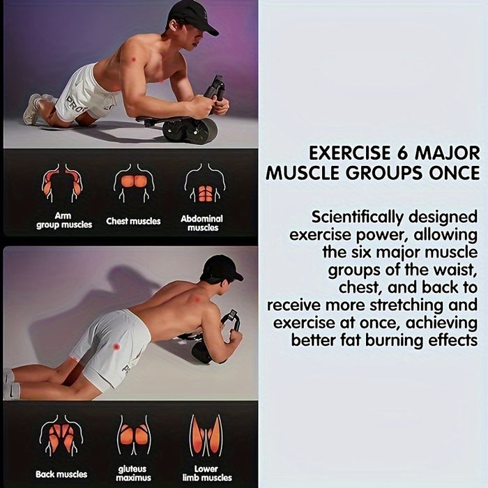 Ab Roller Wheel – Core & Full-Body Strength Trainer with Knee Pad