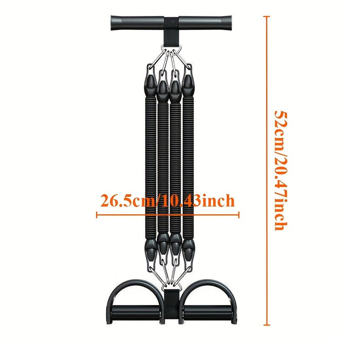 Adjustable EVA Resistance Puller – Sliding Pedal Trainer with Footrest