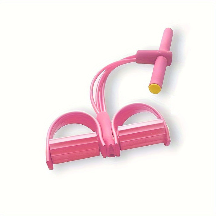 4-Tube Resistance Bands – Medium Tension Home Workout & Core Trainer
