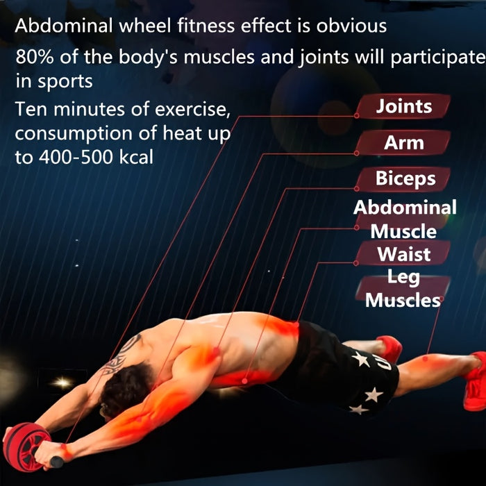 Silent Abdominal Wheel – Home Fitness Core Trainer for Men and Women