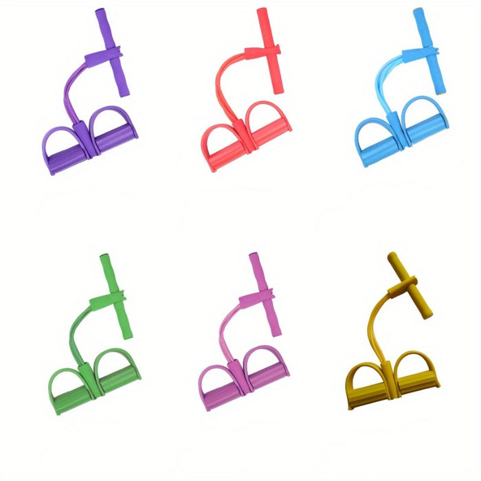4-Tube Resistance Bands – Medium Tension Home Workout & Core Trainer