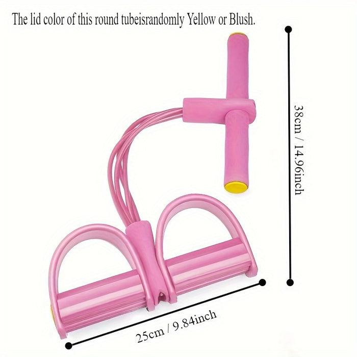 4-Tube Resistance Bands – Medium Tension Home Workout & Core Trainer
