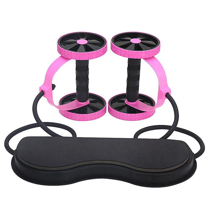 AB Wheels Roller Stretch Elastic Abdominal Resistance Pull Rope Tool Abdominal Muscle Trainer Exercise Home Fitness Equipment